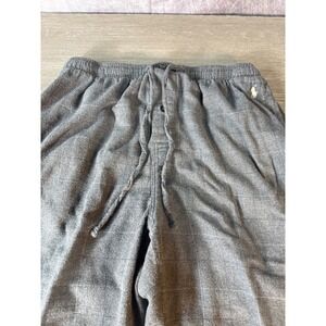 Polo Ralph Lauren Men's Gray Plaid Lounge Pants Large Cotton Drawstring